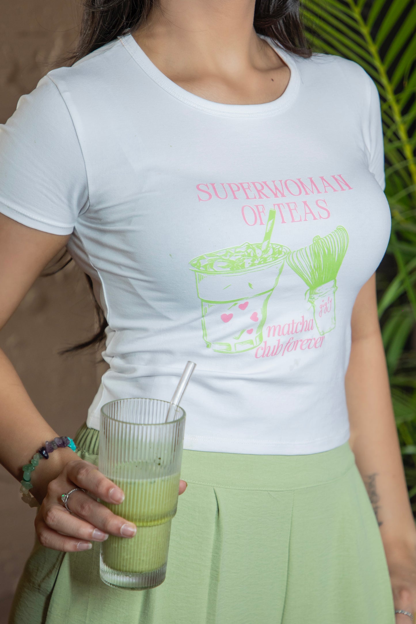 matcha baby tee