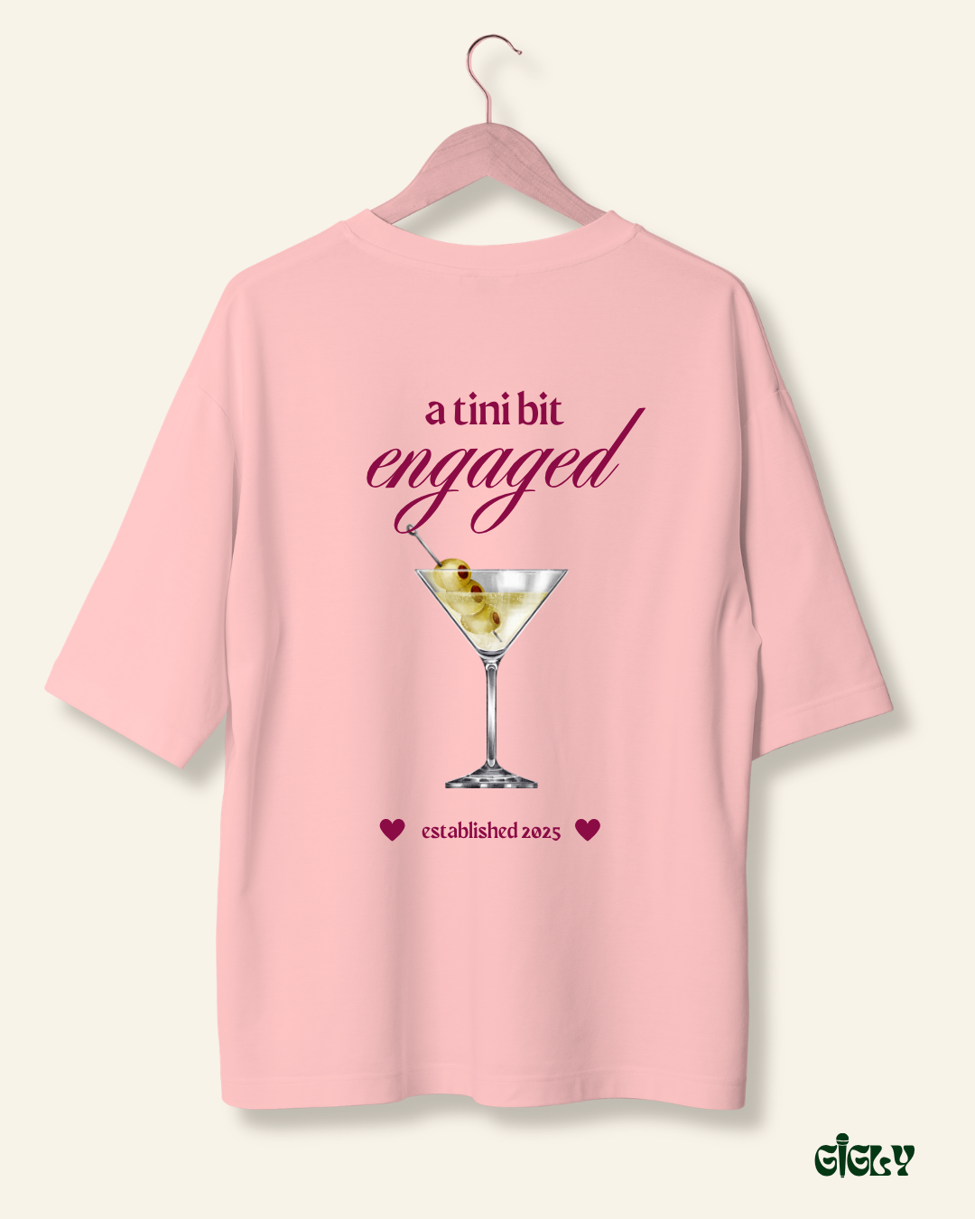 engaged wifey oversized tee
