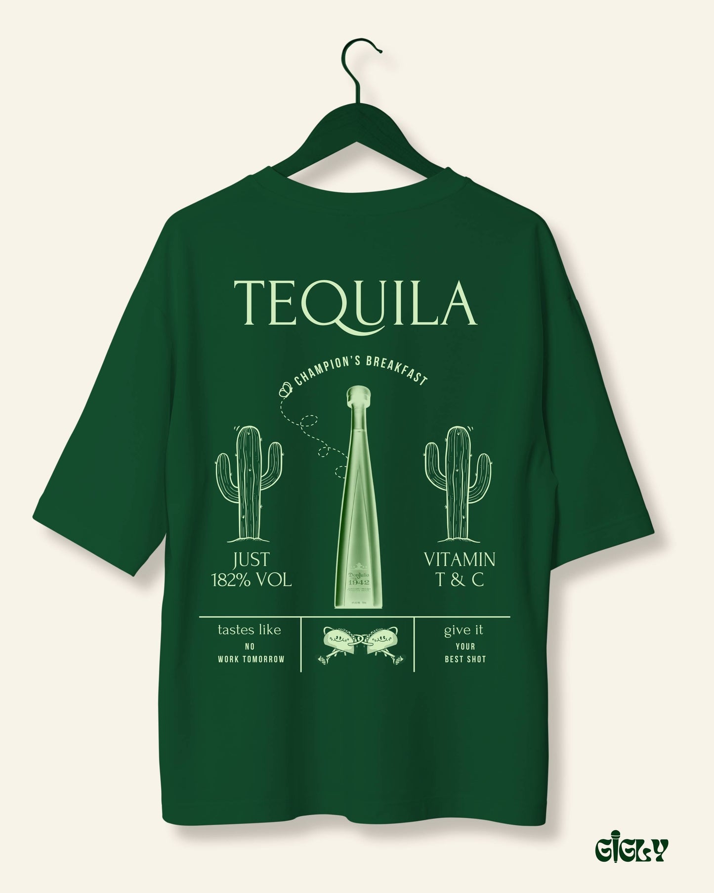 tequila oversized tee
