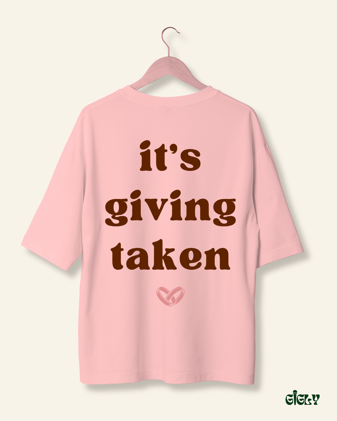 its giving taken oversized tee