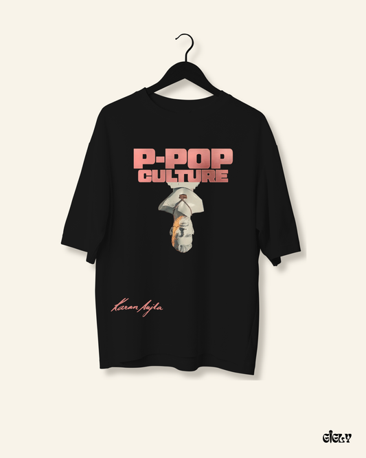 karan aujla p-pop culture oversized tee