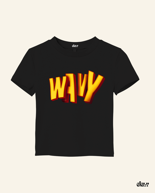 karan aujla wavy baby tee