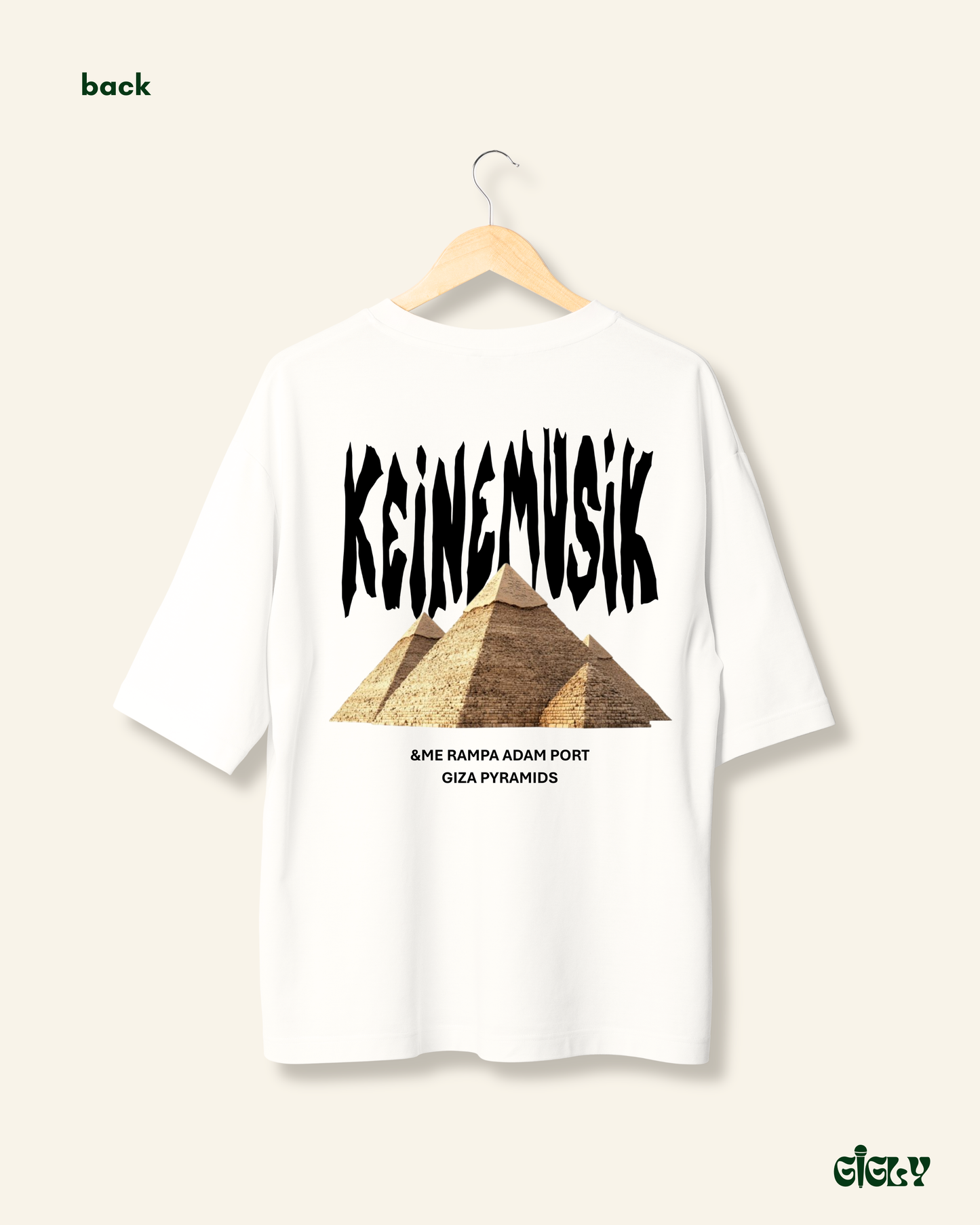 keinemusik pyramids oversized tee