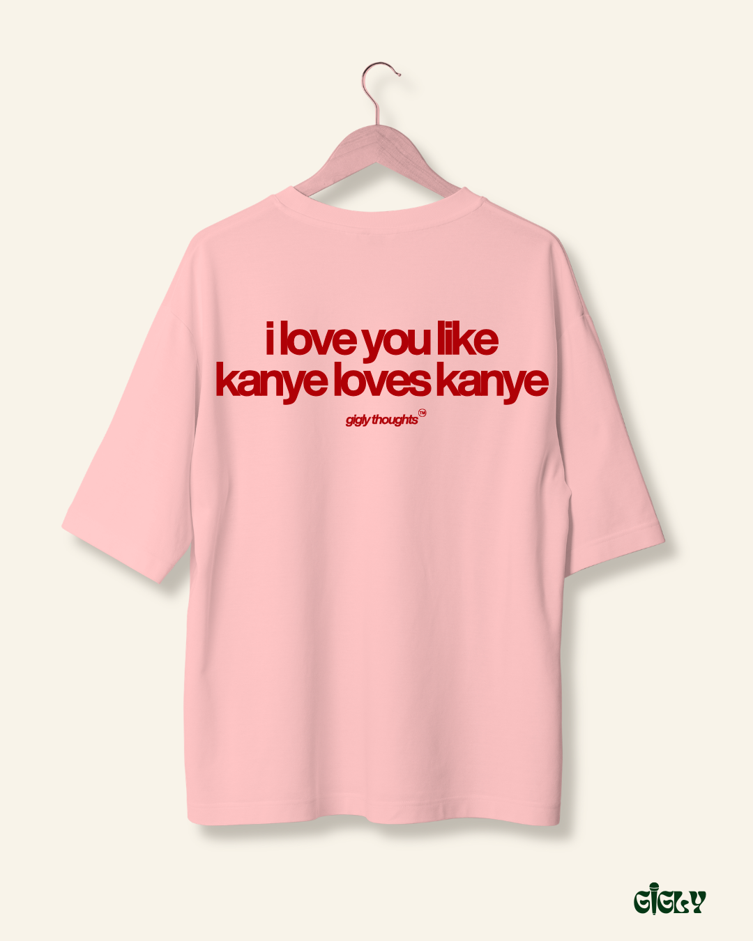 kanye thoughts oversized tee