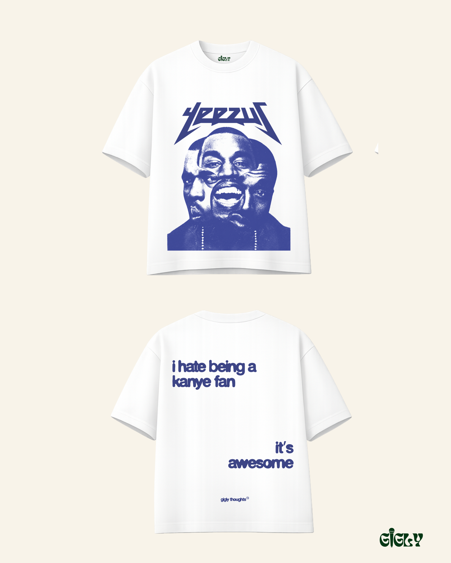 kanye fan oversized tee