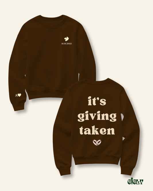 it’s giving taken sweatshirt
