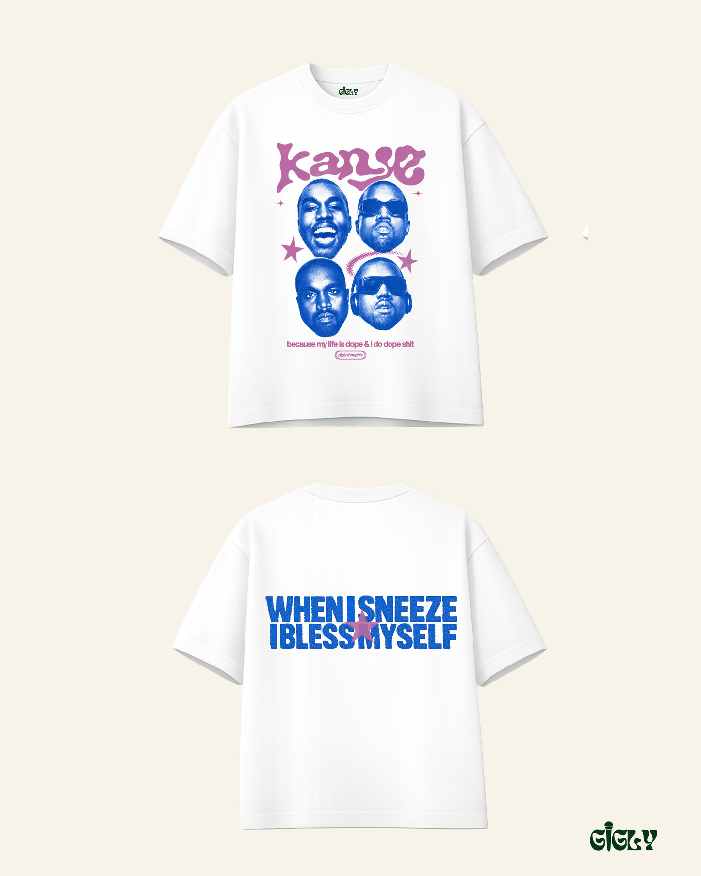 bless myself kanye oversized tee