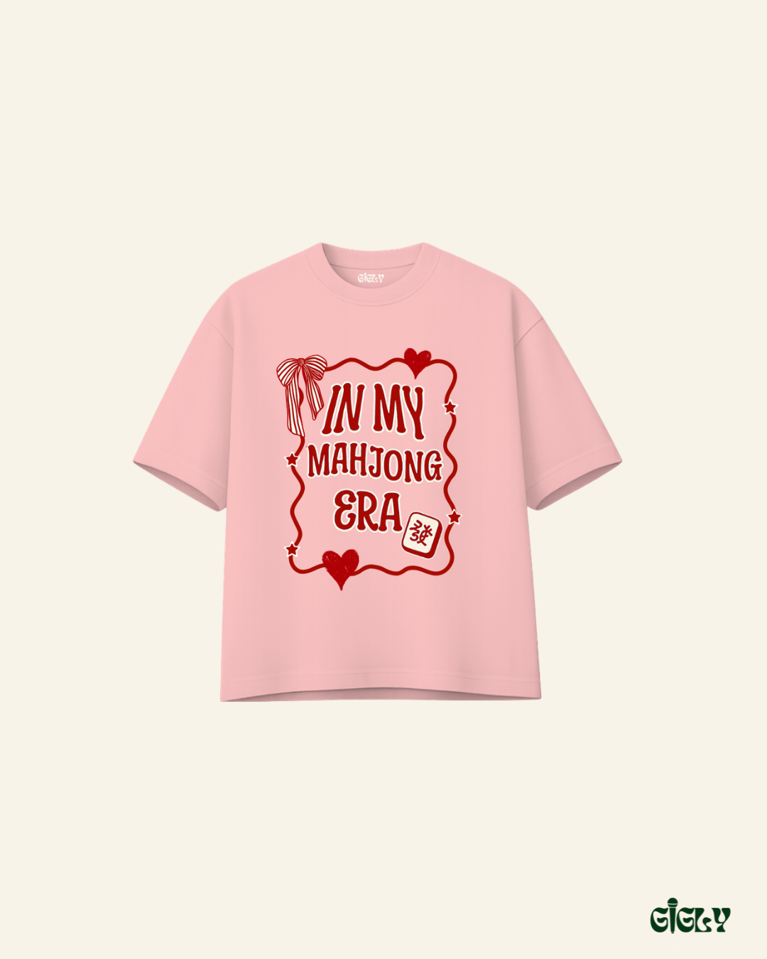 mahjong era oversized tee