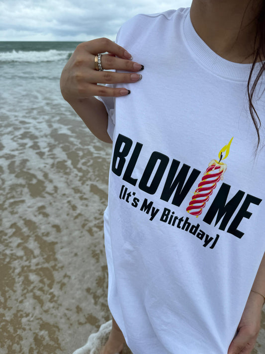 it’s my birthday oversized tee