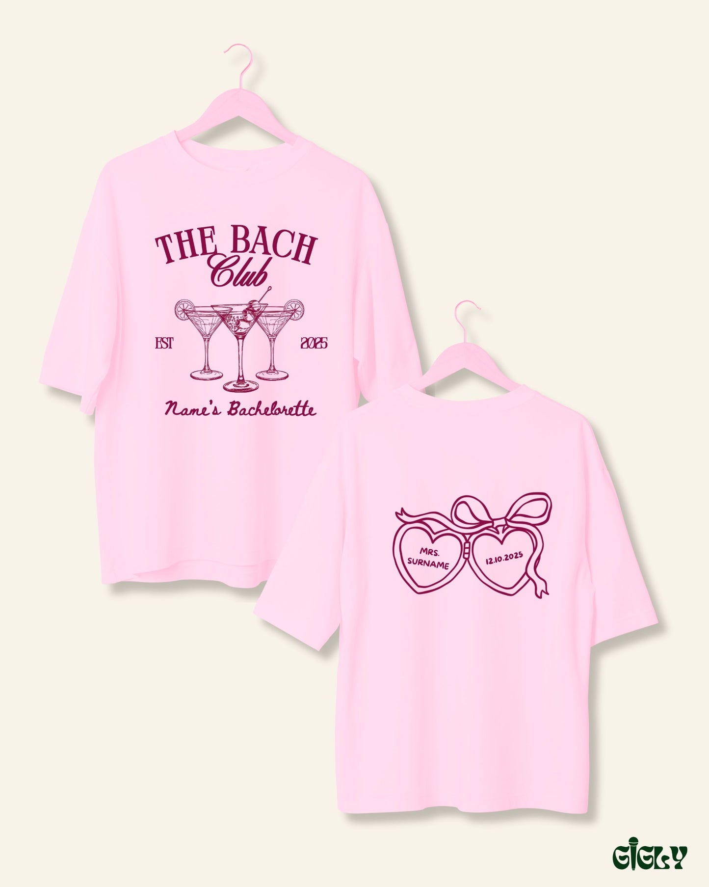 custom bach oversized tee