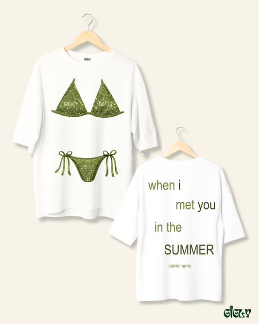 summer body calvin harris oversized tee