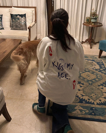 kiss my ace oversized tee