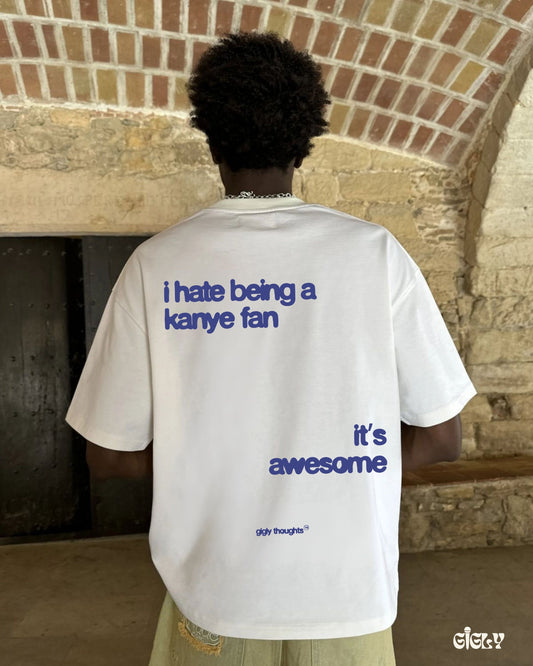 kanye fan oversized tee