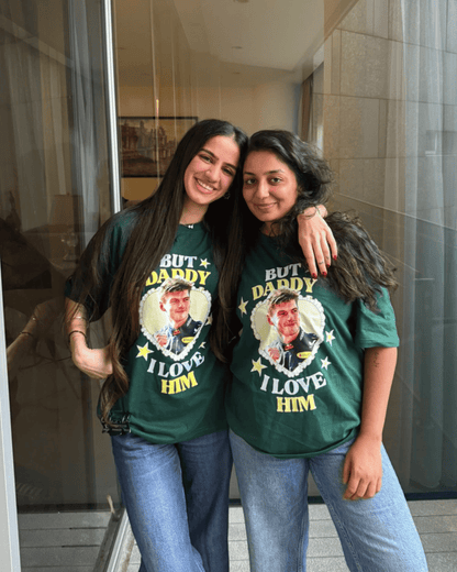 daddy i love him oversized tee