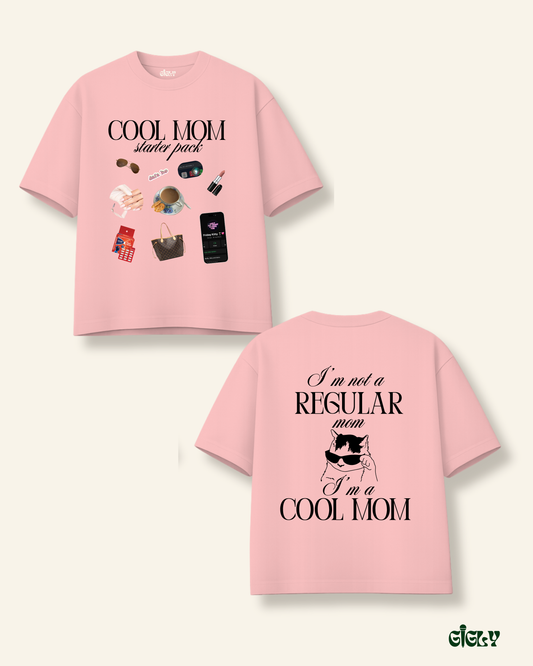 cool mom oversized tee