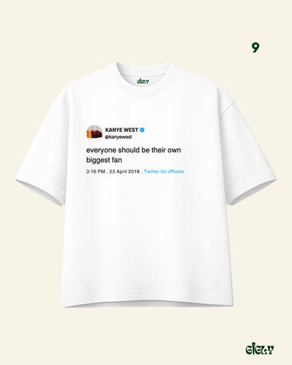 kanye tweet oversized tee