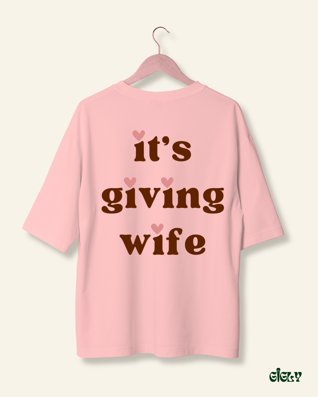 its giving wife oversized tee
