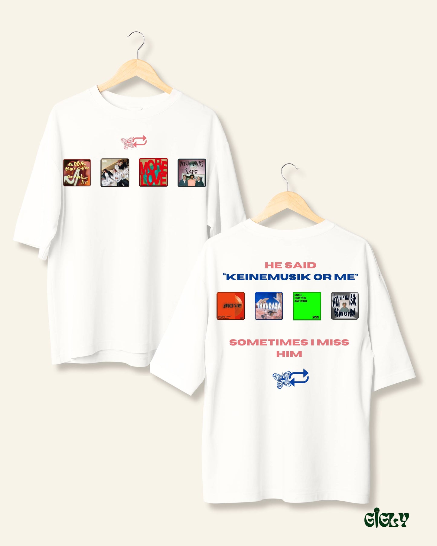he said keinemusik oversized tee