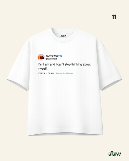 kanye tweet oversized tee