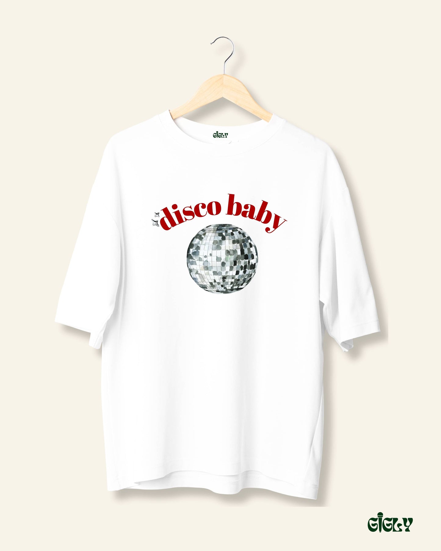 disco baby oversized tee