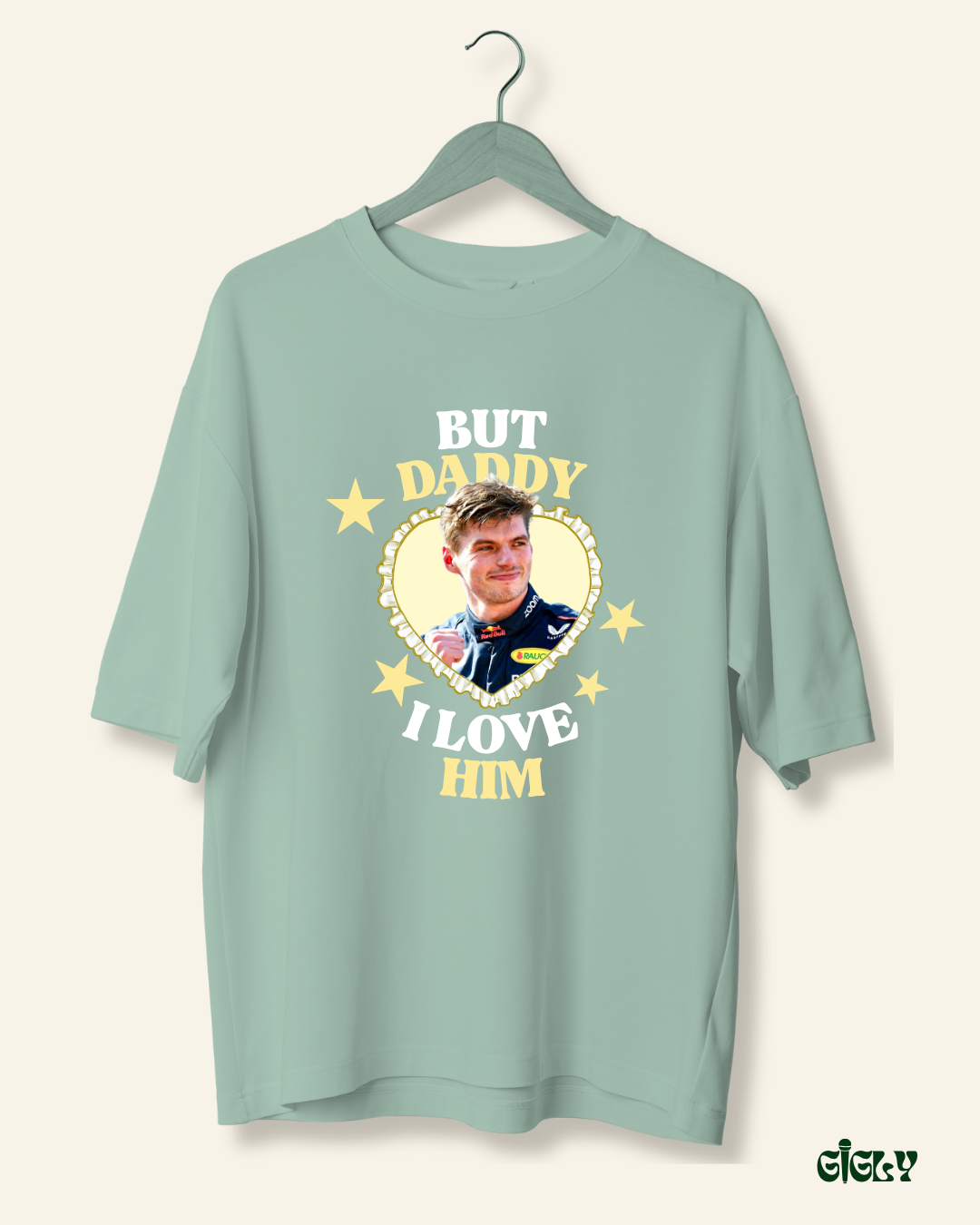 daddy i love him oversized tee