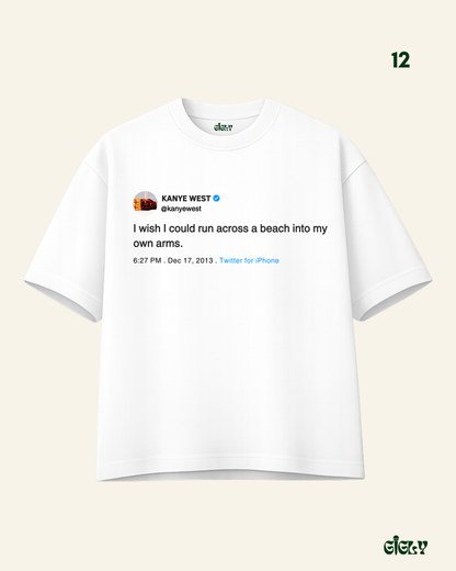 kanye tweet oversized tee
