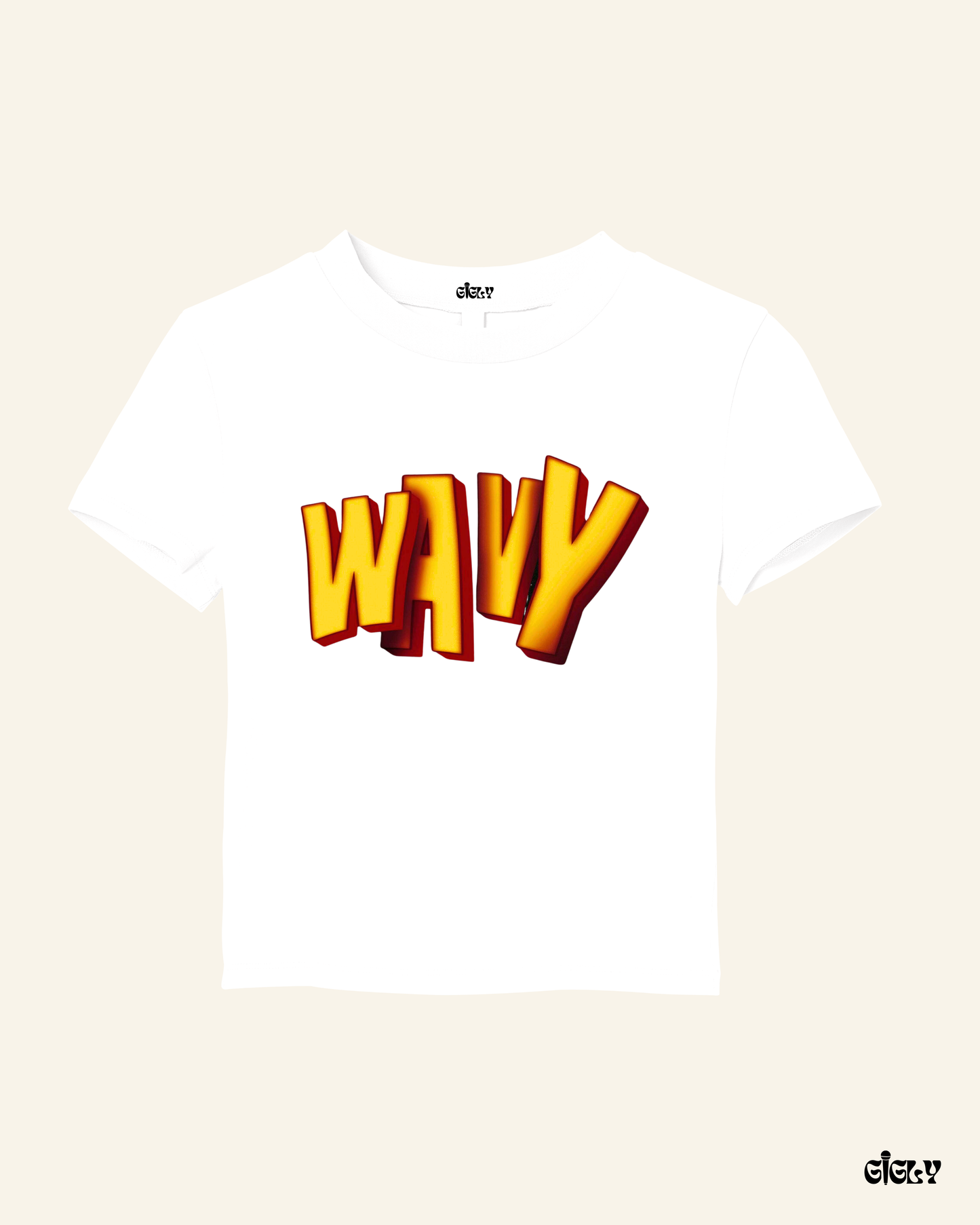 karan aujla wavy baby tee