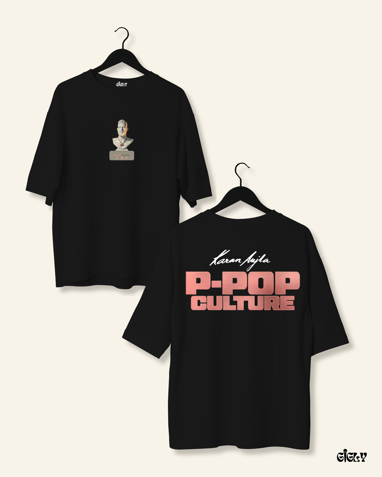 karan aujla 2026 tour oversized tee
