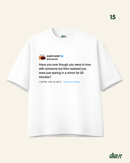 kanye tweet oversized tee