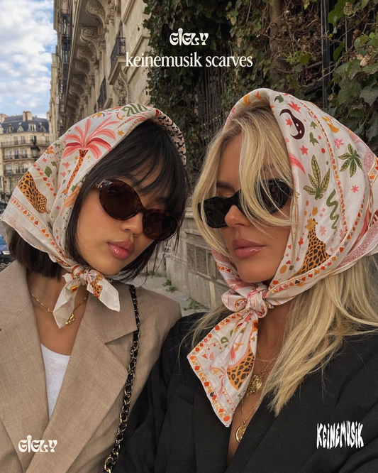 keinemusik japanese silk scarf