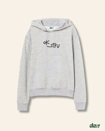 AP ok stfu grey hoodie