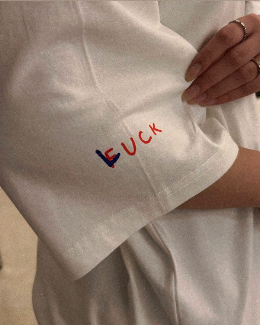 kiss my ace oversized tee