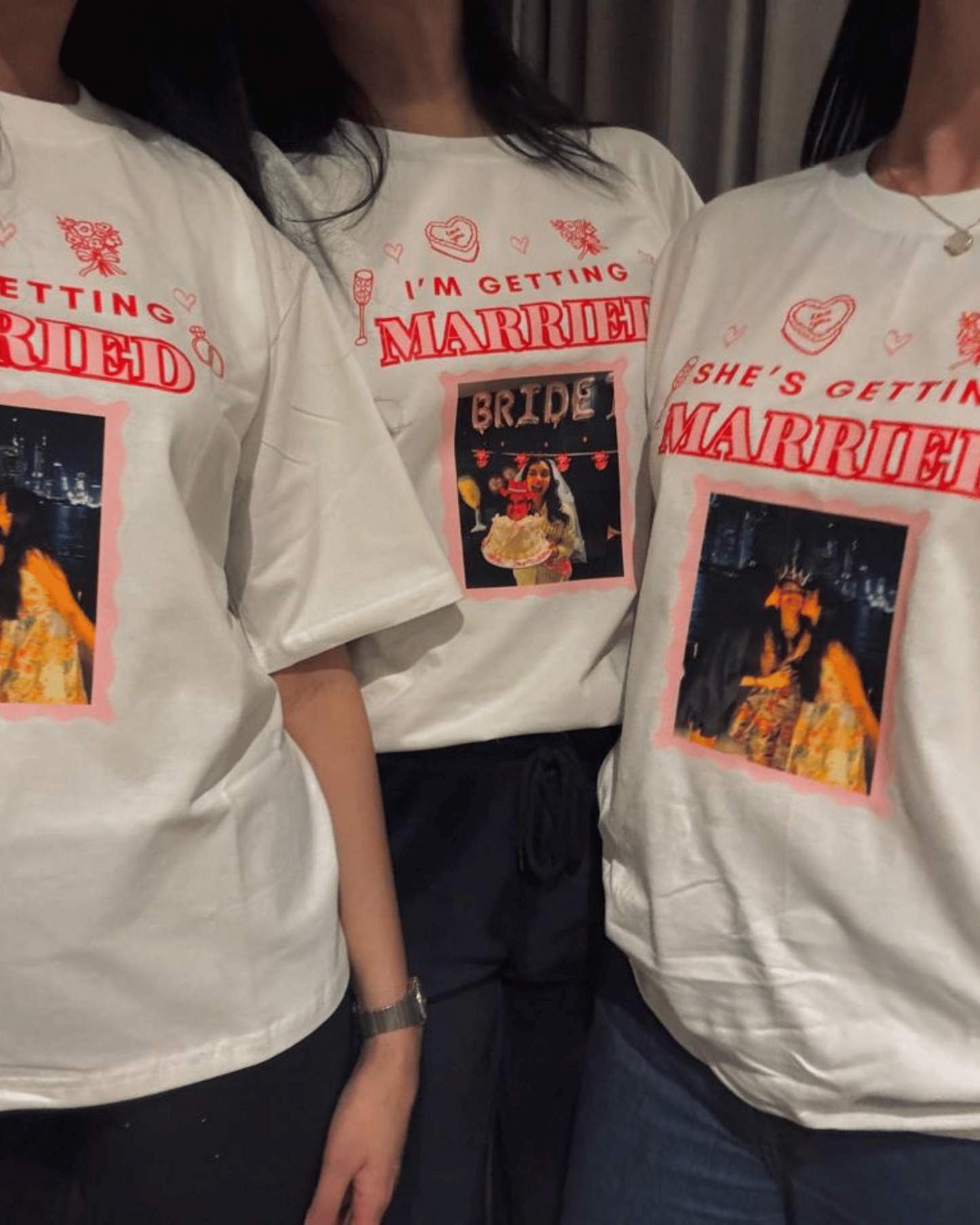 getting married oversized tee