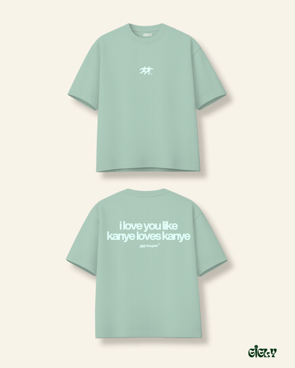 kanye thoughts oversized tee