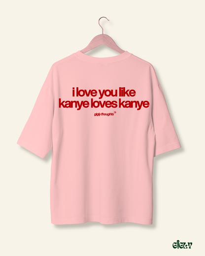 kanye thoughts oversized tee
