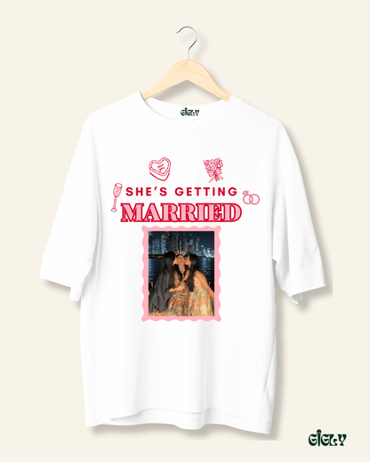getting married oversized tee
