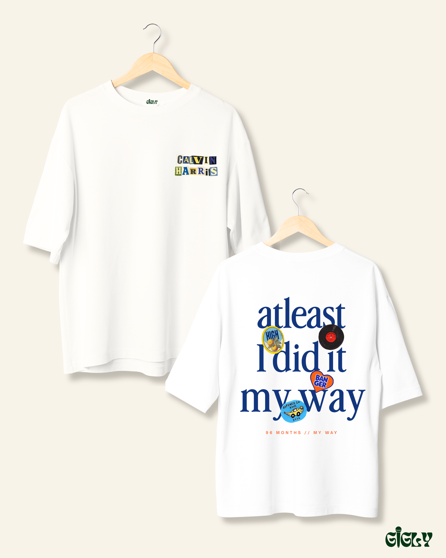my way calvin harris oversized tee
