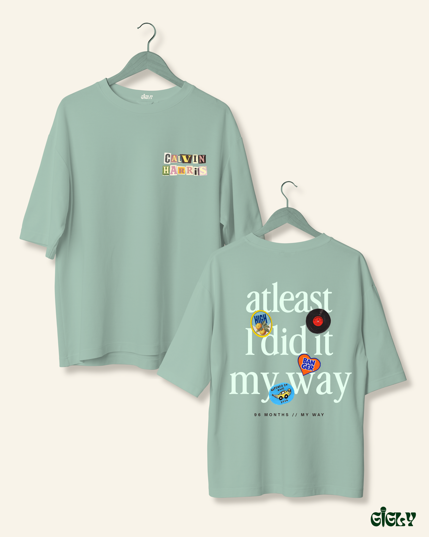 my way calvin harris oversized tee