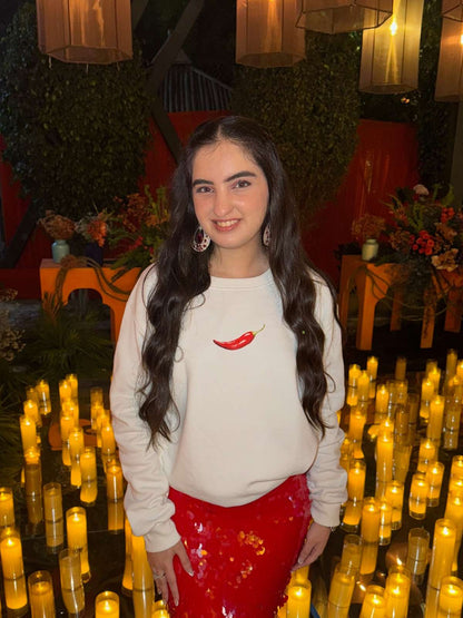 red chilli sweatshirt