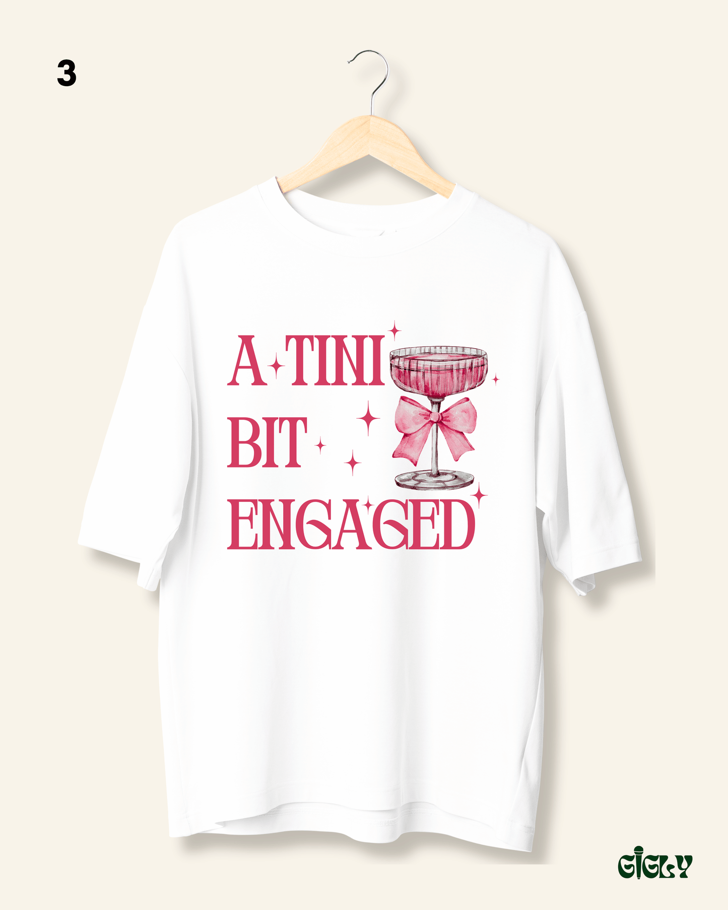 tini bit engaged oversized tee