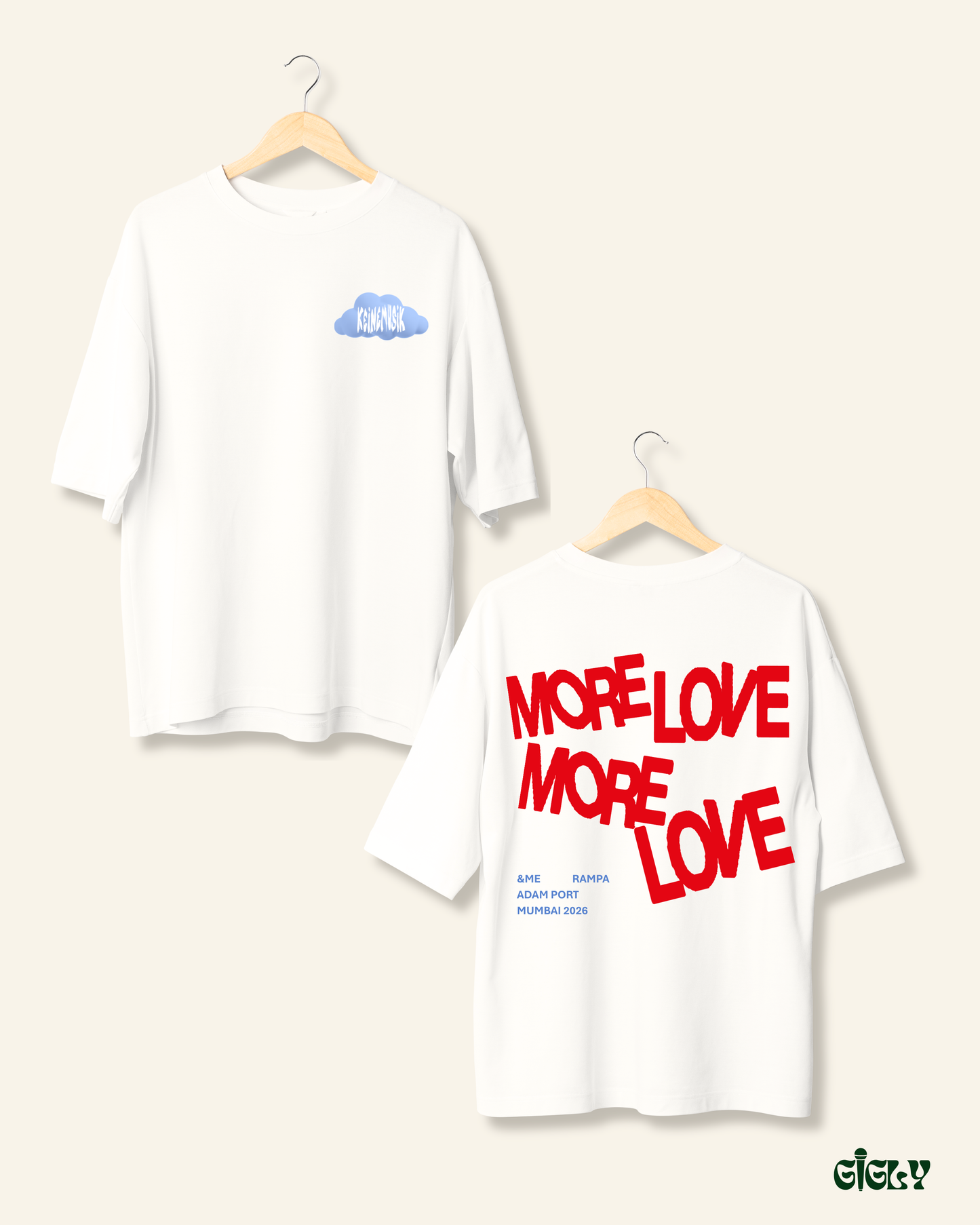 keinemusik cloudy oversized tee