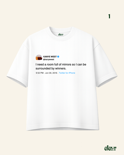 kanye tweet oversized tee