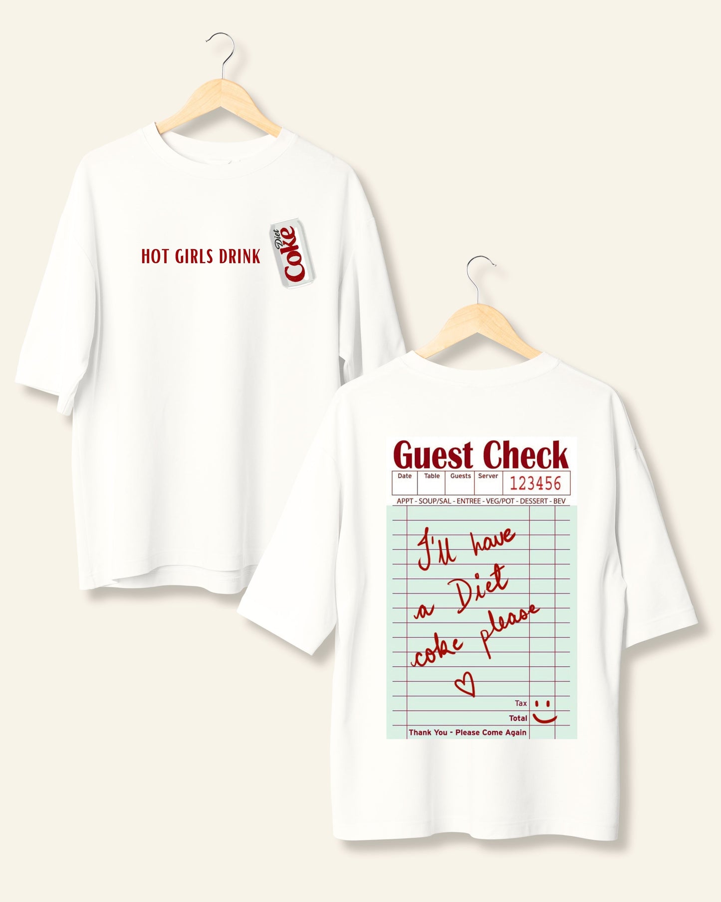 diet coke oversized tee
