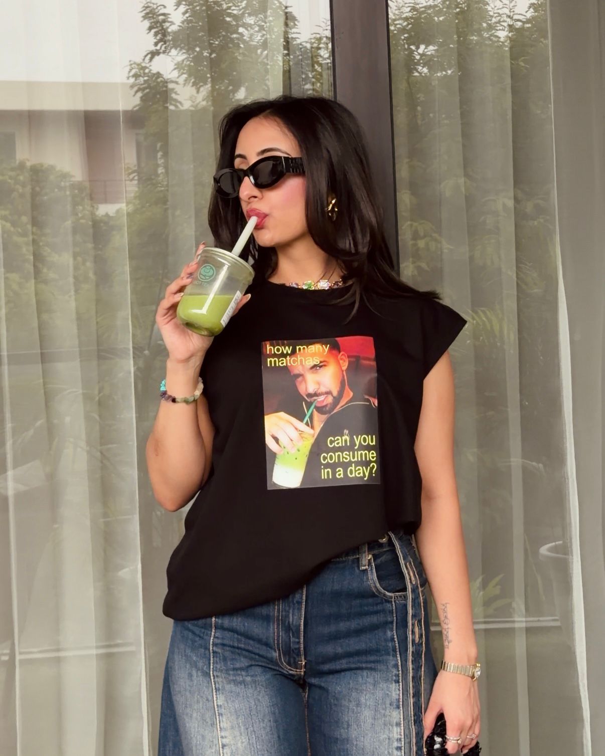 drake matcha oversized tank