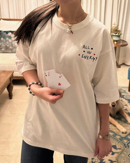 kiss my ace oversized tee