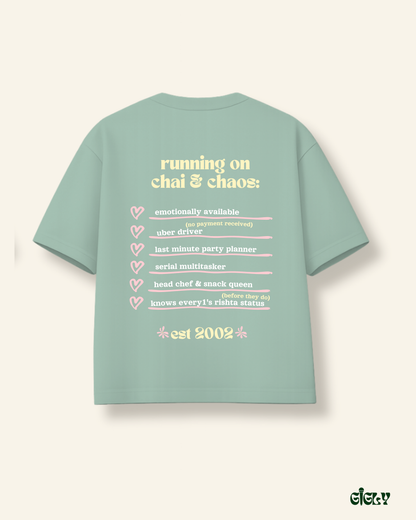 mama needs no drama oversized tee