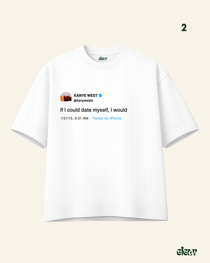 kanye tweet oversized tee