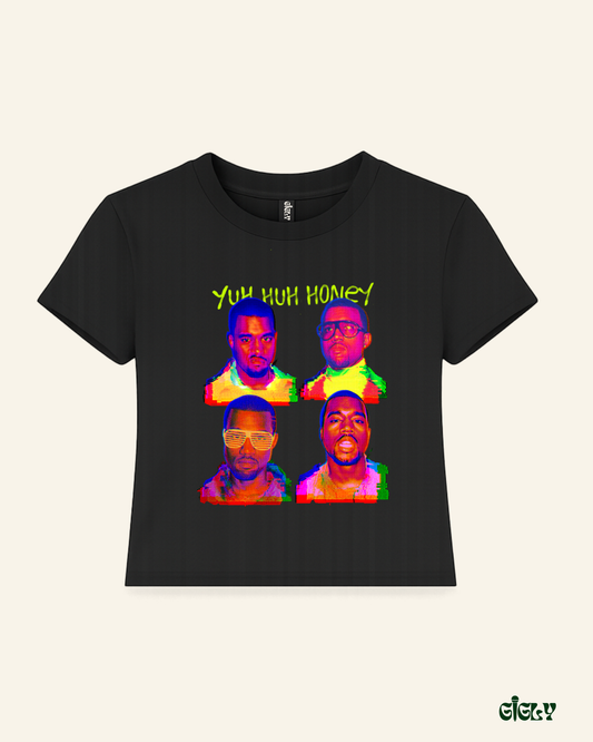 yuh huh honey kanye baby tee