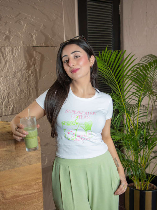 matcha baby tee