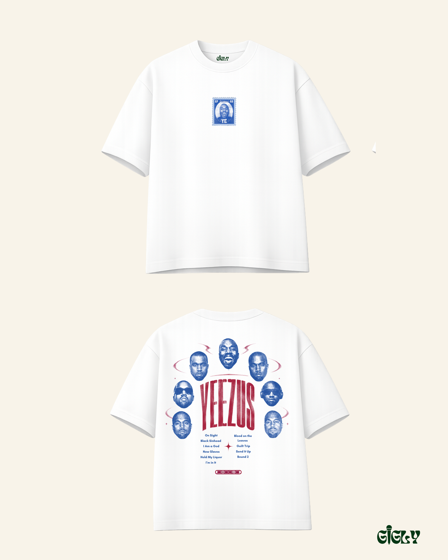 kanye yeezus oversized tee